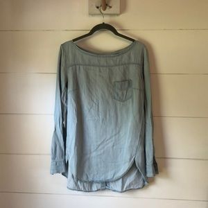 Loft Button-back Chambray Shirt
